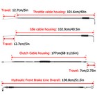 Mofun 12    14  Ape Bar Brake Clutch Throttle Cable For Harley Super Glide Non-abs