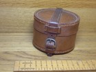 Antique Leather Case For 3 5 In Brass Surveyors Instrument   Compass  good Order