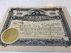 Vintage Collectible Oil Stock Certificate