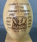Alabama Crimson Tide National Championships Engraved Wood Football