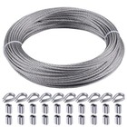 1 8 7x7 100ft Stainless Steel Cable Wire Rope Aircraft Cable Railing Decking Set