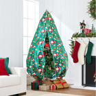 Upright Christmas Tree Storage Bag For 9ft Trees With Zipper And Drawstring