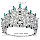 11cm Tall Crystal Tiara Crown Wedding Queen Princess Prom Adjustable For Women
