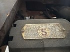 Singer 15 Vintage Original Black Domestic Sewing Machine W  Wood Cabinet table