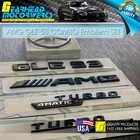 Amg Gle53 Suv Turbo 4matic  Star Trunk Emblem Black Combo Set For Mercedes V167