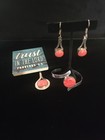 Rare 925 Sterling Silver Spiny Oyster Coral Bracelet Earrings Pendant