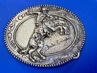 The Bronco Buster Frederick Remington Art Museum Cowboy Art Belt Buckle 