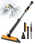 Extendable 43 7  Ice Scraper   Snow Brush For Car Windshield - 12 Lengths  Foam