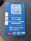 2025 Mtsu Blue Raiders College Football Pocket Schedule Ncaa         