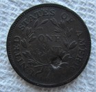 1798 1c Draped Bust Large Cent Rare Key Date 1st Hair Style Variety Vf Xf Detail