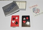 Vintage New   Sealed- Russell Deluxe- Playing Cards Double Deck Card   Box