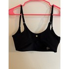 Victoria s Secret Black Scoop Neck Adjustable Strap Sports Bra Size M