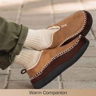  Men s Moccasin Slippers Memory Foam Indoor outdoor Warm Suede House 12 Tan