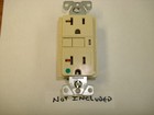 Vintage Uniline Ivory Decora Gfci Switch Outlet Cover Plate Leviton Ribbed