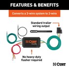 Curt 56187 Powered 3-to-2-wire Taillight Converter