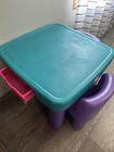 Vintage Little Tikes Table And Chairs Set Of 2 Purple And Green