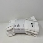 Nike Everyday Kids Cushioned Crew Socks 6-pair White black Youth M  5y-7y 