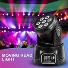 105w 7led Moving Head Stage Lighting Rgbw Beam 9 14ch Dmx Mini Light Dj Disco Us