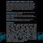 Cobalt Brine Shrimp Flakes Premium Fish Probiotic Food  5 0  Oz