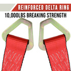 Axle Straps 24  - 10 000lb Car Hauler Trailer Axle Tie Down Strap - 4 Pack