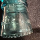 Vintage Glass Insulator Hemingray - 9 Aqua Blue  Very Nice