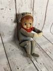 Vtg Elf Knee Hugger Christmas Mid-century Pixie Shelf Sitter Japan