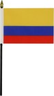 Az Flag Colombia Table Flag 4   X 6   - Colombian Desk Flag 15 X 10 Cm - Golden