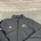 Adidas Rider University Broncs Team Issued Full Zip Men s L Gray Jacket