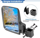 Universal Golf Cart Side Mirrors no Drilling Rear View Mirror For Ezgo Club Car