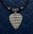 Handmade Stevie Ray Vaughn Aluminum Guitar Pick Necklace