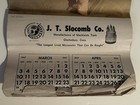 1957 Pin-up Calendar   J t  Slocomb Machinist Micrometers Adv  4 Pages   11   x20   