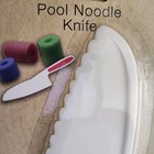 Crafter s Square 10 75 In Pool Noodle Plastic Knife- Safe To Handle White green