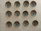 1940   s Quaker Puffed Wheat   Rice Sparkies Movie Star Cereal Premium Pin Set