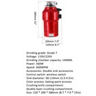 1400ml 560w Grinding Sink Continuous Feed Garbage Food Waste Disposal Disposer