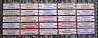 Large Lot Of 166 Original Jukebox Star Title Strips - Mostly 60 s - 70 s - 80 s
