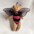 Jointed Teddy Bear Handmade Costume Vintage Miniature Butterfly Fairy