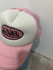 Von Dutch Unisex Adult Pink White Logo Trucker Hat Cap Y2k Adjustable Snapback