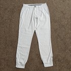 Nwt Primo Mens White Jogger Golf Pants Stretch Zip Ankle Regular Fit Size 30