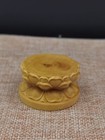 Chinese Boxwood Carved Lotus Wooden Stand Shelf Display Base 61030