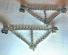 Crystal rhinestone Fashion Shoe Clips   vintage Classy Shiny Estate Wear   repurpose