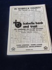 Vintage 1994 Isabella  County Michigan Atlas Plat Book Map    C696