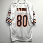 Reebok Chicago Bears Jersey Mens Large White Berrian 80 Nfl Equipment Mesh Gsh