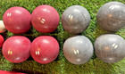 Vintage Mylec Bocce Ball Lawn Bowling Set With Red Carrying Bag   2 Pallinos Usa