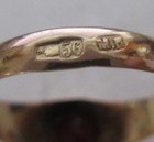 Pre-1897 Antique 56k Russian Imperial Tsarist 56 Gold Ring Size 9 With Garnet