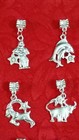 Bright Silvertone Zodiac Sign Charm - Horoscope - Astrology - W european Bail 
