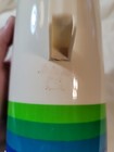 Vintage 80s Aladdin   s Plastic Quart Thermo Bottle Retro Blue Green