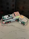 Vintage 1991 Hess Toy Truck And Racer  Excellent Condition Collectible 