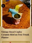 Vintage Royal Copley Creamic Bird