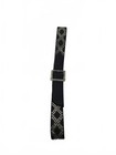 Calleen Codero Vintage Black Leather Belt W hand-studded Nickel   Silver Buckle