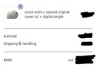 Ariana Grande Justin Bieber Signed-autographed Stuck With U Cd Insert   Cd 